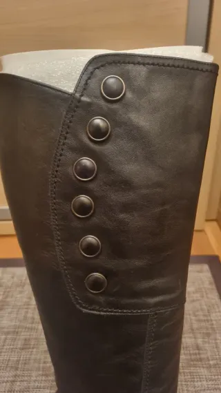 Botas de piel negras talla 38