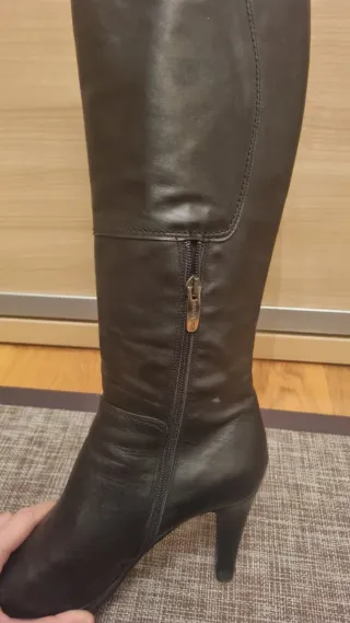 Botas de piel negras talla 38
