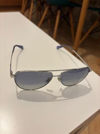 Gafas de Sol Coach Aviador Plateadas y Azules