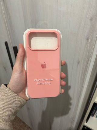 Funda Silicona Apple iPhone 17 Pro Max Rosa
