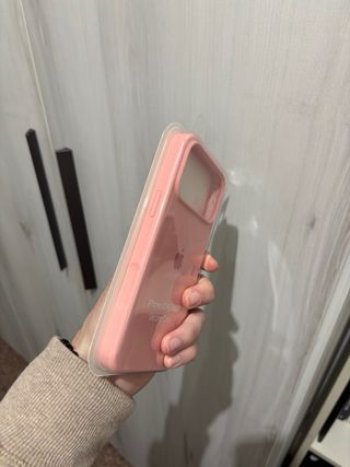 Funda Silicona Apple iPhone 17 Pro Max Rosa