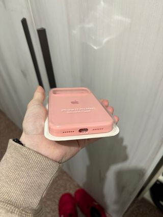 Funda Silicona Apple iPhone 17 Pro Max Rosa