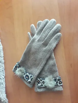 Conjunto braga cuello y guantes