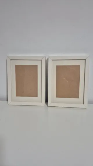 2 Marcos de Foto Ikea Ribba blancos