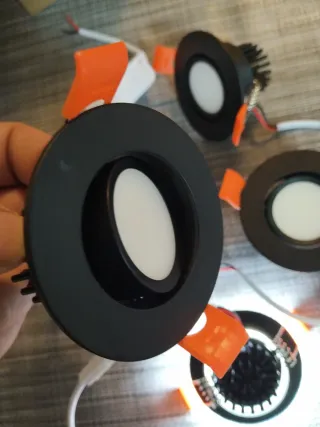 Lote 5 Focos LED Empotrables luz blanca enfocables