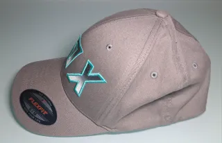 Gorra Fox Gris y Turquesa