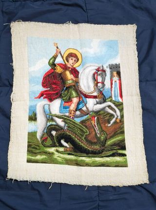 Gobelino San Jorge y el Dragón