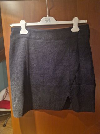 Gonna SHEIN velluto grigia tg XL