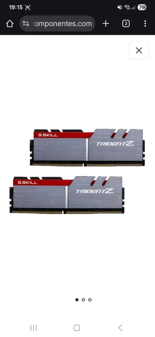 2x8GB DDR4 G.Skill Trident Z 2800MHz