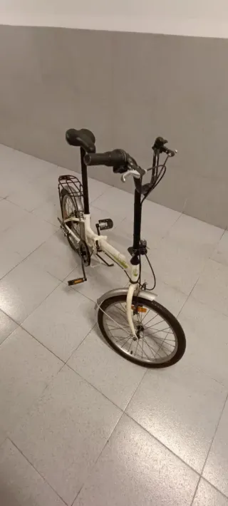 Bicicleta Plegable Blanca