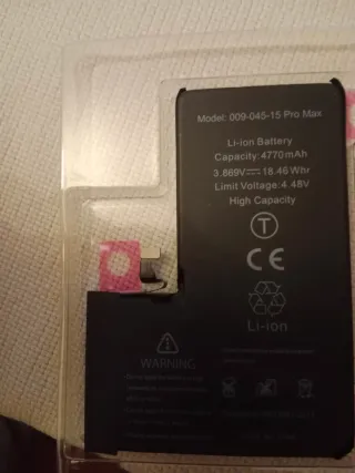 Batteria iPhone 15 Pro Max 4770 mAh