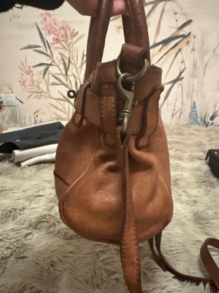 Bolso Biba Y Slang Marrón Piel usado un año