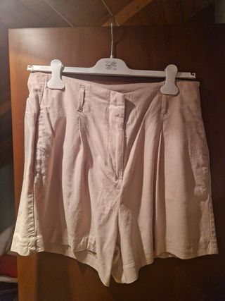 Pantaloncini Piazza Italia Beige Lino Tg XL