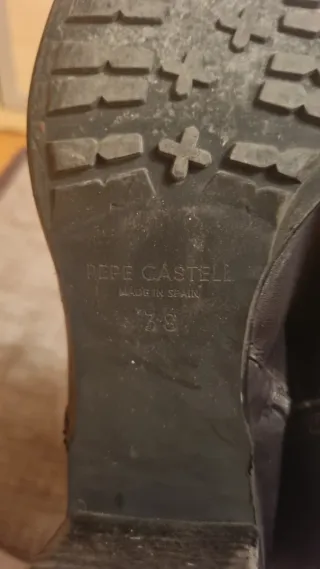 Botas grises ante y piel talla 38