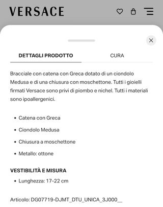Bracciale Versace Greca