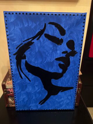 Cuadro mujer pintado a mano