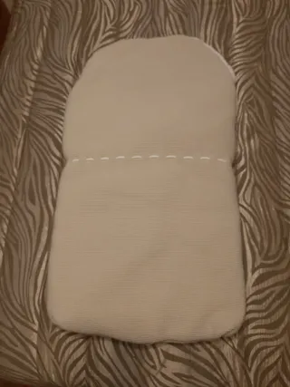 Saco para cochecito de bebé tejido color beige