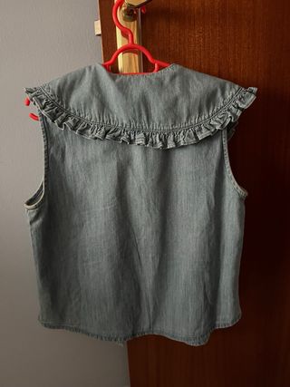 Top vaquero Pull&Bear cuello bebé
