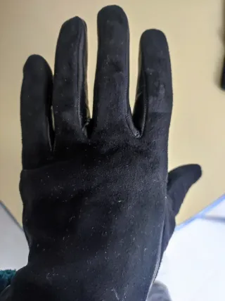 Guantes de Piel Negro mujer