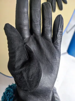 Guantes de Piel Negro mujer