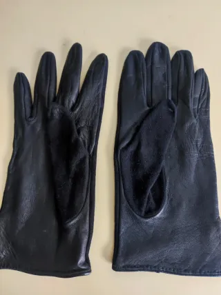 Guantes de Piel Negro mujer