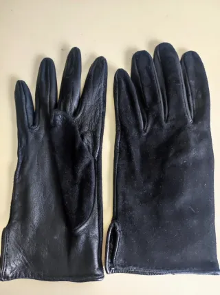 Guantes de Piel Negro mujer