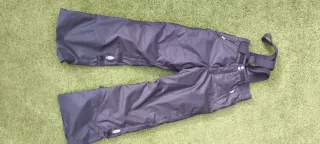 Pantalones de esquí negros con tirantes
