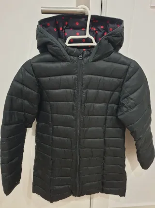 Abrigos niña rosa con capucha tallas 8 -9.