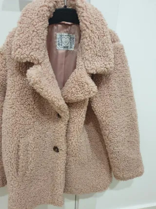 Abrigos niña rosa con capucha tallas 8 -9.