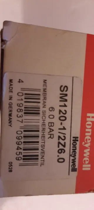 Valvola Sicurezza Honeywell Braukmann SM 120