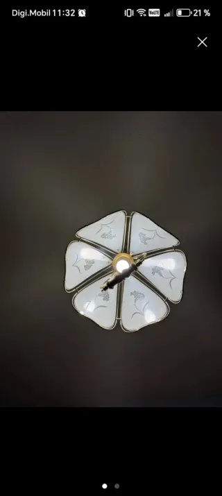 Lámpara colgante cristal Murano Eglo Leuchten 70