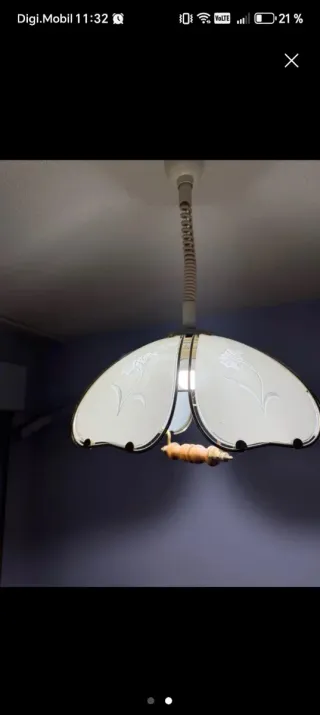 Lámpara colgante cristal Murano Eglo Leuchten 70