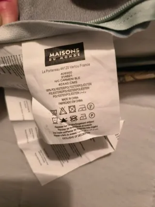 Conjunto 3 Cojines Azul Maison du Monde