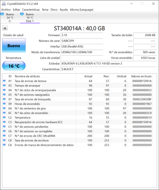 DISCO DURO IDE 40 GB SEAGATE BARRACUDA 7200.7