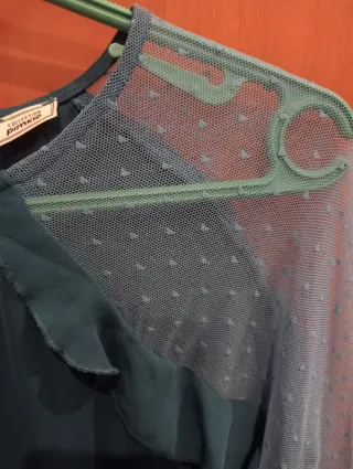 Blusa Pimkie Tulle Transparente Talla M