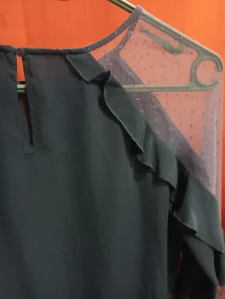 Blusa Pimkie Tulle Transparente Talla M