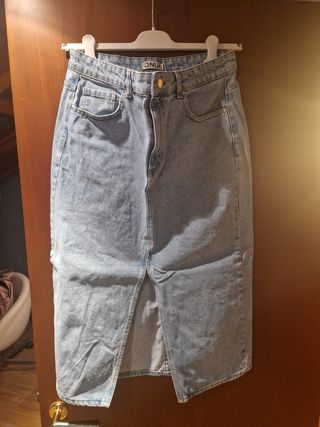 Gonna jeans Only lunga taglia L