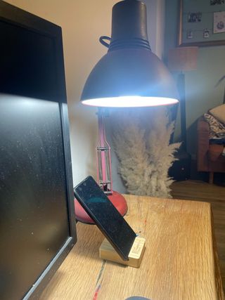 Lámpara de escritorio industrial vintage