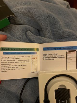 Adaptador Inalámbrico Coche USB-C/USB-A