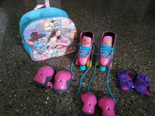 Pack Patines Soy Luna+Protecciones + Mochila+Casco