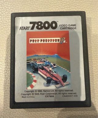 Pole Position II Atari 7800 Video Game Cartridge