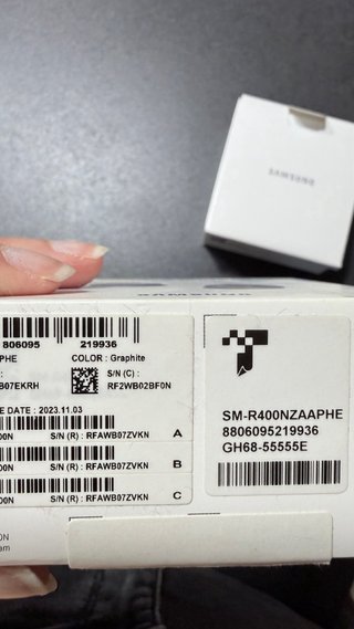 Samsung Galaxy Buds FE Graphite + caja y cable