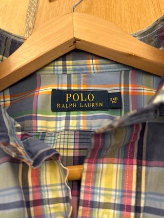 Camisa Polo Ralph Lauren cuadros azul multicolor