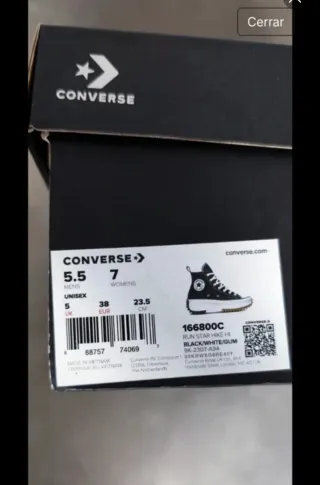 Converse Botas Negras Plataforma