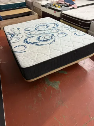 Colchón 150x200 + Base Tapizada 3D