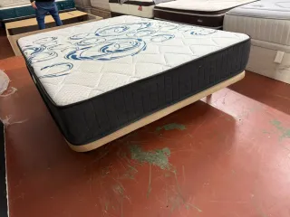 Colchón 150x200 + Base Tapizada 3D