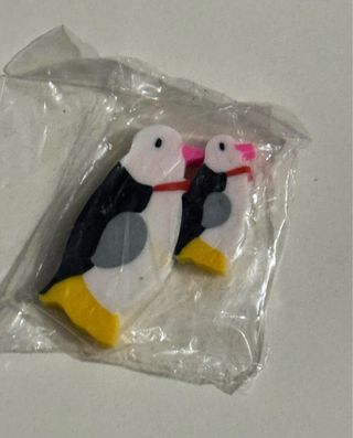 Gomme pinguino (2 pezzi)