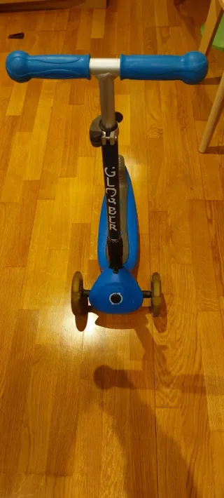 Patinete Globber Azul Plegable