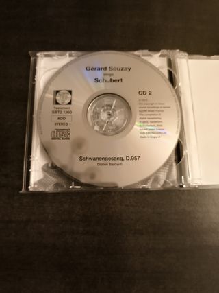 CD Gérard Souzay Schubert Die Winterreise