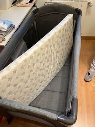 Cuna de viaje MS de doble altura + colchón.